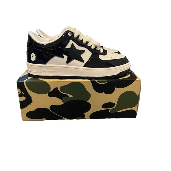 Bapesta low black size 12
